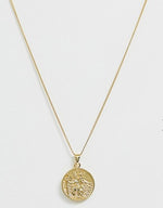 Load image into Gallery viewer, sterling silver St Christopher necklace in 14k gold plate
